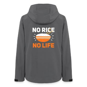 Rice Filipino Philippines Asian Food - Women’s Recycled Softshell Jacket by Stanley/Stella - anthracite - Back - AI Model Female 172 light (172cm)