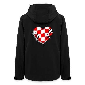 Kroatien - Kroatien - Frauen Recycelte Softshelljacke von Stanley/Stella - Schwarz - Hinten - AI Model Female 172 light (172cm)