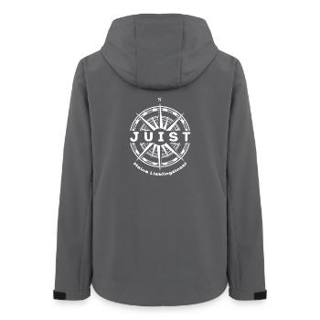 Juist - Meine Lieblingsinsel - Frauen Recycelte Softshelljacke von Stanley/Stella - Anthrazit - Hinten - AI Model Female 172 light (172cm)