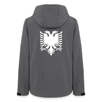 Albania - Women’s Recycled Softshell Jacket by Stanley/Stella - anthracite - Back - AI Model Female 172 light (172cm)