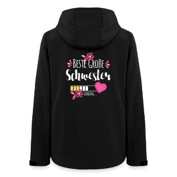 Beste Große Schwester Loading - Frauen Recycelte Softshelljacke von Stanley/Stella - Schwarz - Hinten - AI Model Female 172 light (172cm)