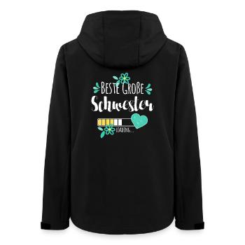Beste Große Schwester Loading - Frauen Recycelte Softshelljacke von Stanley/Stella - Schwarz - Hinten - AI Model Female 172 light (172cm)