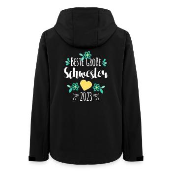 Beste Große Schwester 2023 - Frauen Recycelte Softshelljacke von Stanley/Stella - Schwarz - Hinten - AI Model Female 172 light (172cm)