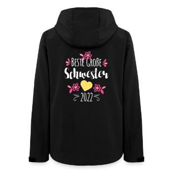 Beste Große Schwester 2022 - Frauen Recycelte Softshelljacke von Stanley/Stella - Schwarz - Hinten - AI Model Female 172 light (172cm)