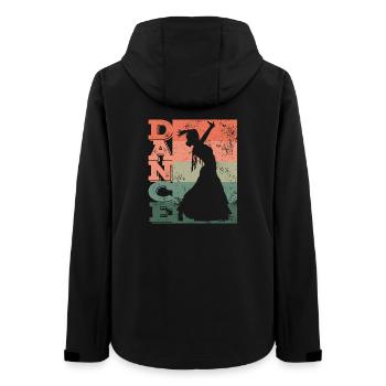 Flamenco Dancer Dance Flamenco Dress - Women’s Recycled Softshell Jacket by Stanley/Stella - black - Back - AI Model Female 172 light (172cm)