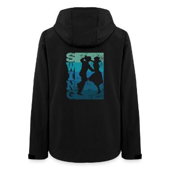 Boogie Woogie Swing Tanzen Retro Farben Vintage - Frauen Recycelte Softshelljacke von Stanley/Stella - Schwarz - Hinten - AI Model Female 172 light (172cm)