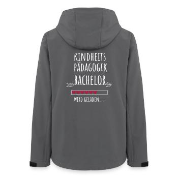 Kindheitspädagogik Bachelor Studium Geschenk - Frauen Recycelte Softshelljacke von Stanley/Stella - Anthrazit - Hinten - AI Model Female 172 light (172cm)