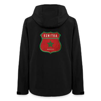 Kenitra Marokko Wappen Flaggen Design - Frauen Recycelte Softshelljacke von Stanley/Stella - Schwarz - Hinten - AI Model Female 172 light (172cm)