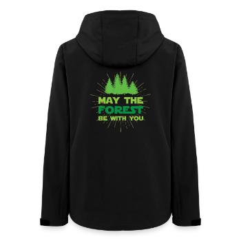 Möge der Wald mit dir sein - Frauen Recycelte Softshelljacke von Stanley/Stella - Schwarz - Hinten - AI Model Female 172 light (172cm)