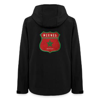 Meknès Marokko Wappen Flaggen Design - Frauen Recycelte Softshelljacke von Stanley/Stella - Schwarz - Hinten - AI Model Female 172 light (172cm)
