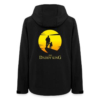 The Daddy King - Daddy Parodie Humor - Frauen Recycelte Softshelljacke von Stanley/Stella - Schwarz - Hinten - AI Model Female 172 light (172cm)