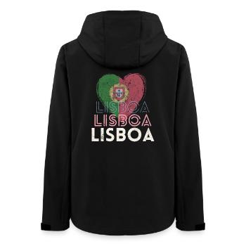 Lisbonne Portugal, belle ville est ma ville natale - Veste softshell femme recyclée Stanley/Stella - noir - Dos - AI Model Female 172 light (172cm)