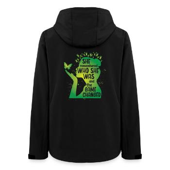 She remebered who she was - Women’s Recycled Softshell Jacket by Stanley/Stella - black - Back - AI Model Female 172 light (172cm)