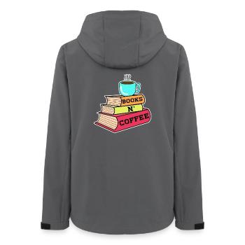 Caffeine Coffee Drinking Statement Coffee Lovers - Women’s Recycled Softshell Jacket by Stanley/Stella - anthracite - Back - AI Model Female 172 light (172cm)