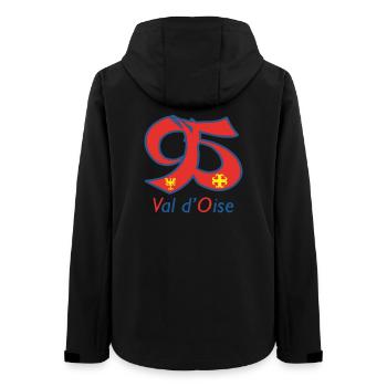 Val d'oise 95 - Women’s Recycled Softshell Jacket by Stanley/Stella - black - Back - AI Model Female 172 light (172cm)