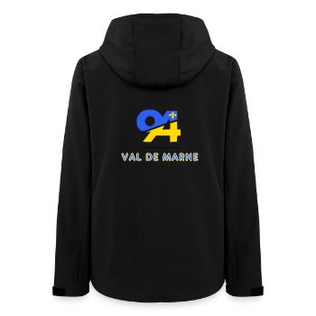 Val de marne - Women’s Recycled Softshell Jacket by Stanley/Stella - black - Back - AI Model Female 172 light (172cm)