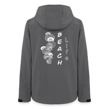 Beach Life - Frauen Recycelte Softshelljacke von Stanley/Stella - Anthrazit - Hinten - AI Model Female 172 light (172cm)