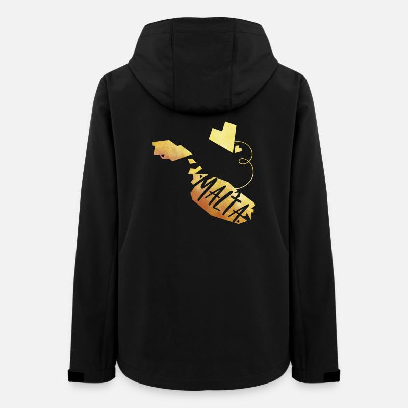 Malta - Frauen Recycelte Softshelljacke von Stanley/Stella - Schwarz