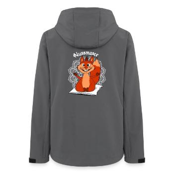 Yoga Hörnchen Nussmaste Meditation - Frauen Recycelte Softshelljacke von Stanley/Stella - Anthrazit - Hinten - AI Model Female 172 light (172cm)