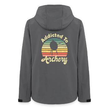 Archery Archery Archer Archer - Women’s Recycled Softshell Jacket by Stanley/Stella - anthracite - Back - AI Model Female 172 light (172cm)