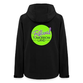 Festival Tomorrowland - Néon - Veste softshell femme recyclée Stanley/Stella - noir - Dos - AI Model Female 172 light (172cm)