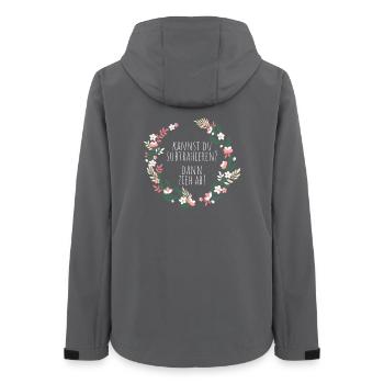 Kannst Du Subtrahieren Dann Zieh Ab Mathelehrer - Frauen Recycelte Softshelljacke von Stanley/Stella - Anthrazit - Hinten - AI Model Female 172 light (172cm)