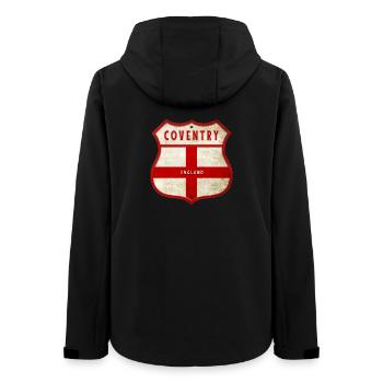 Écusson Coventry England - Veste softshell femme recyclée Stanley/Stella - noir - Dos - AI Model Female 172 light (172cm)