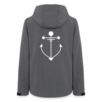 Anker - Frauen Recycelte Softshelljacke von Stanley/Stella - Anthrazit - Hinten - AI Model Female 172 light (172cm)