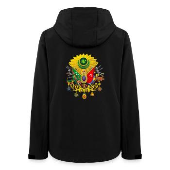 Empire ottoman - Osmanli Armasi - Tura Turk - Veste softshell femme recyclée Stanley/Stella - noir - Dos - AI Model Female 172 light (172cm)