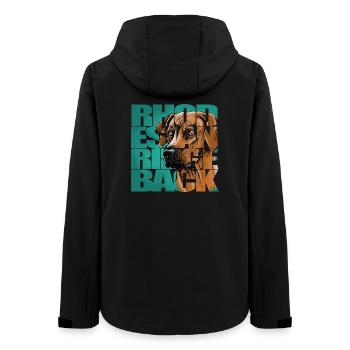 Rhodesian Ridgeback - Women’s Recycled Softshell Jacket by Stanley/Stella - black - Back - AI Model Female 172 light (172cm)