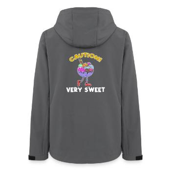Sweets Sweet Tooth Candy Déclaration Crème glacée - Veste softshell femme recyclée Stanley/Stella - charbon - Dos - AI Model Female 172 light (172cm)