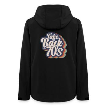 Ramenez-moi dans les années 70 - Veste softshell femme recyclée Stanley/Stella - noir - Dos - AI Model Female 172 light (172cm)