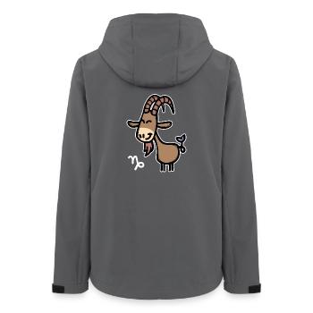 Astronomie Horoskop Steinbock Gezeiten Esoterik - Frauen Recycelte Softshelljacke von Stanley/Stella - Anthrazit - Hinten - AI Model Female 172 light (172cm)
