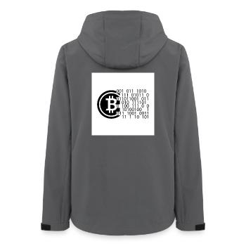 Bitcoin Code - Frauen Recycelte Softshelljacke von Stanley/Stella - Anthrazit - Hinten - AI Model Female 172 light (172cm)