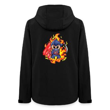 4th Birthday Boy 4 years old Ninja - Women’s Recycled Softshell Jacket by Stanley/Stella - black - Back - AI Model Female 172 light (172cm)