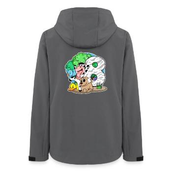 8. Geburtstag Niedliche Tiere 8 Jahre alt - Frauen Recycelte Softshelljacke von Stanley/Stella - Anthrazit - Hinten - AI Model Female 172 light (172cm)
