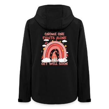 Gnome One combat seul le cancer de l’utérus - Veste softshell femme recyclée Stanley/Stella - noir - Dos - AI Model Female 172 light (172cm)