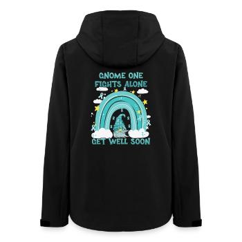 Gnome One combat seul le cancer de l’utérus - Veste softshell femme recyclée Stanley/Stella - noir - Dos - AI Model Female 172 light (172cm)