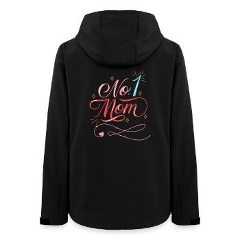 No 1 mom - Mother's Day - Birthday - Frauen Recycelte Softshelljacke von Stanley/Stella - Schwarz - Hinten - AI Model Female 172 light (172cm)