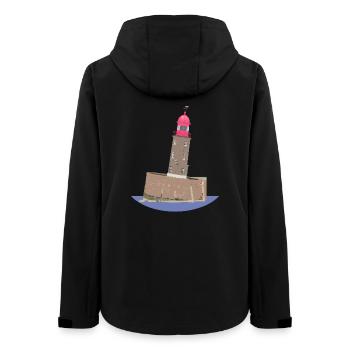 Der schiefe Turm von Bremerhaven ohne Text - Frauen Recycelte Softshelljacke von Stanley/Stella - Schwarz - Hinten - AI Model Female 172 light (172cm)
