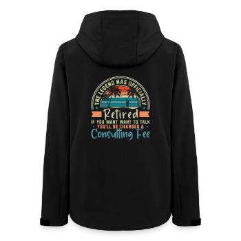 The legend is officially retired - Women’s Recycled Softshell Jacket by Stanley/Stella - black - Back - AI Model Female 172 light (172cm)
