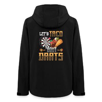 Let's Taco Bout Darts Funny Darts Memes - Women’s Recycled Softshell Jacket by Stanley/Stella - black - Back - AI Model Female 172 light (172cm)