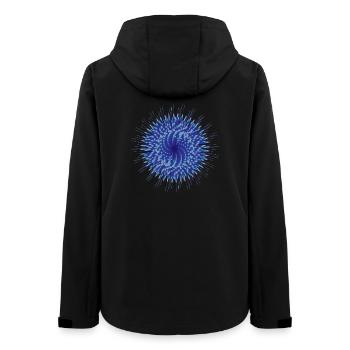 Vektor Blume - Frauen Recycelte Softshelljacke von Stanley/Stella - Schwarz - Hinten - AI Model Female 172 light (172cm)