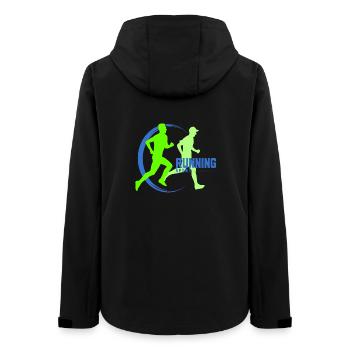 Ausgeführte - Frauen Recycelte Softshelljacke von Stanley/Stella - Schwarz - Hinten - AI Model Female 172 light (172cm)