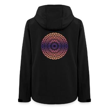 Mandala - Frauen Recycelte Softshelljacke von Stanley/Stella - Schwarz - Hinten - AI Model Female 172 light (172cm)