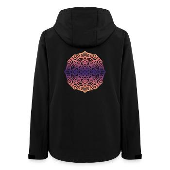 Mandala - Frauen Recycelte Softshelljacke von Stanley/Stella - Schwarz - Hinten - AI Model Female 172 light (172cm)