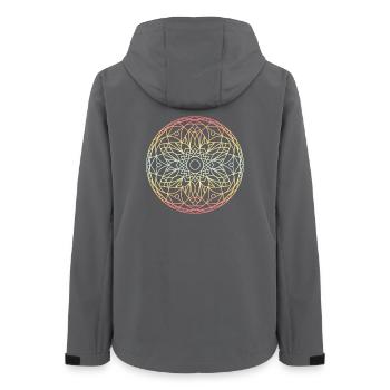 Mandala - Frauen Recycelte Softshelljacke von Stanley/Stella - Anthrazit - Hinten - AI Model Female 172 light (172cm)