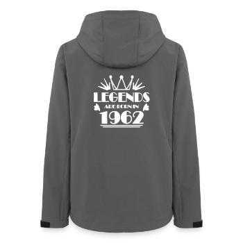 1962 - Born 1962 - Women’s Recycled Softshell Jacket by Stanley/Stella - anthracite - Back - AI Model Female 172 light (172cm)