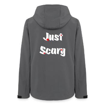 Sprüche, Blutflecken, Halloween Outfit, coole Tees - Frauen Recycelte Softshelljacke von Stanley/Stella - Anthrazit - Hinten - AI Model Female 172 light (172cm)