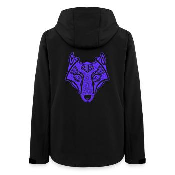 Viking Wolf lila transparent Fenrir mythologisch - Frauen Recycelte Softshelljacke von Stanley/Stella - Schwarz - Hinten - AI Model Female 172 light (172cm)